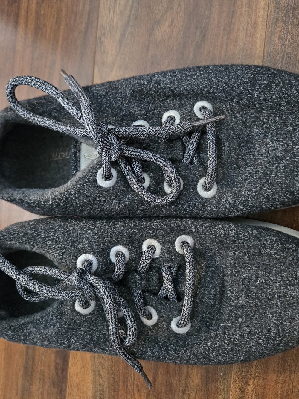 Womens Wool Allbirds Gray Lace-Up Shoes